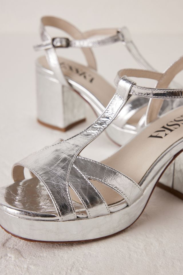 Talons Compensés Esska Charlie Argent Liquide #2