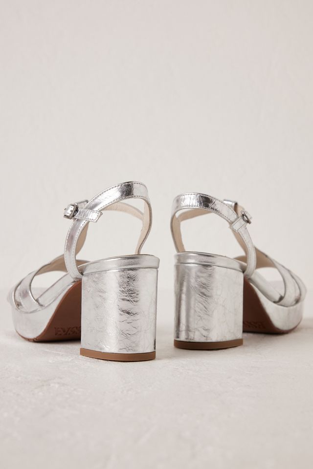 Talons Compensés Esska Charlie Argent Liquide #3