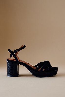 Shop Esska Casey Heeled Sandals In Black