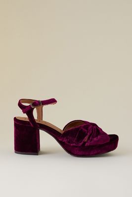 Tacones de Plataforma de Terciopelo Chilli Esska