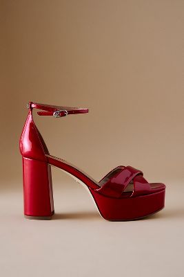 Shop Sam Edelman Jullian Platform Heels In Red