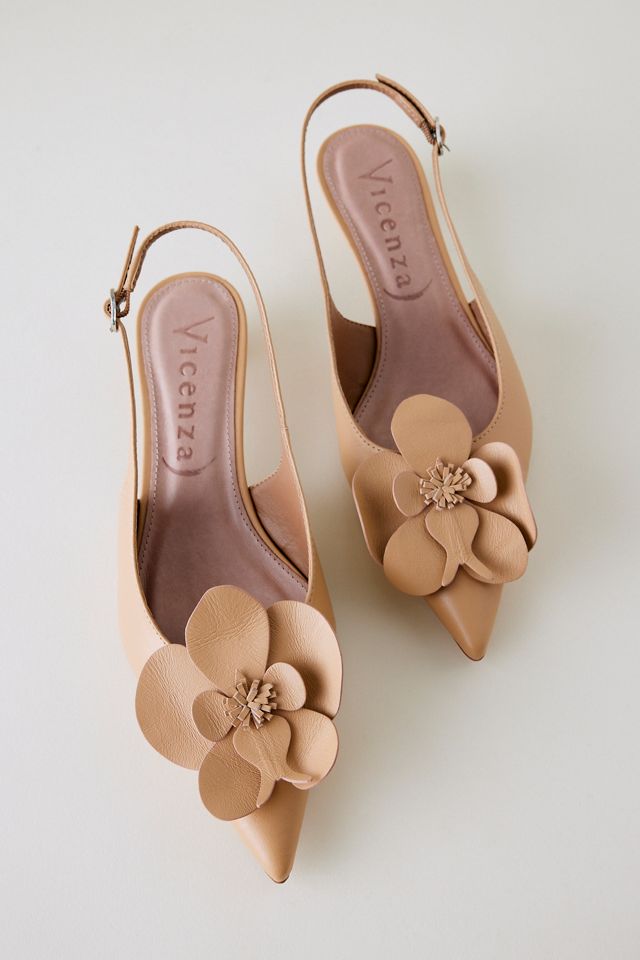 Vicenza Floral Slingback Heels #1