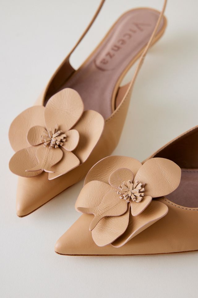 Vicenza Floral Slingback Heels #3