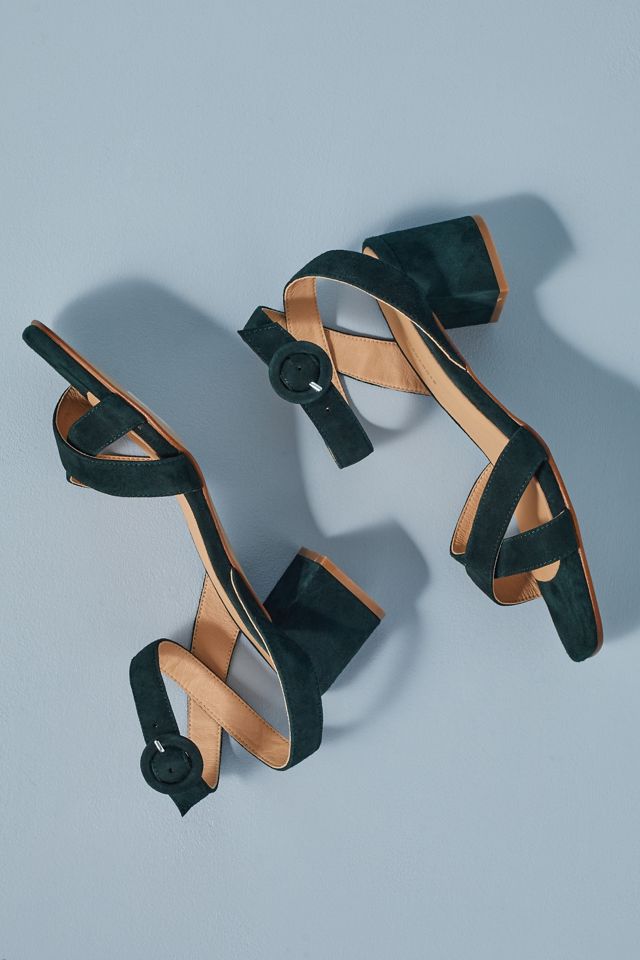 Sandales à Talon Bloc en Suède Karine #3