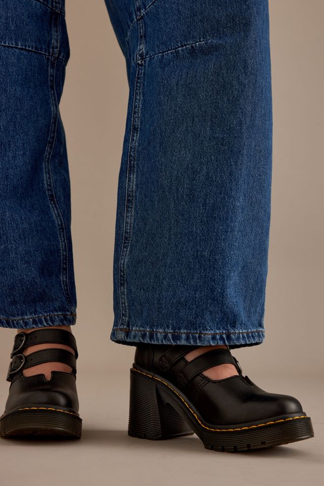 Dr. Martens Eviee Leather Heeled Mary Jane Shoes #4