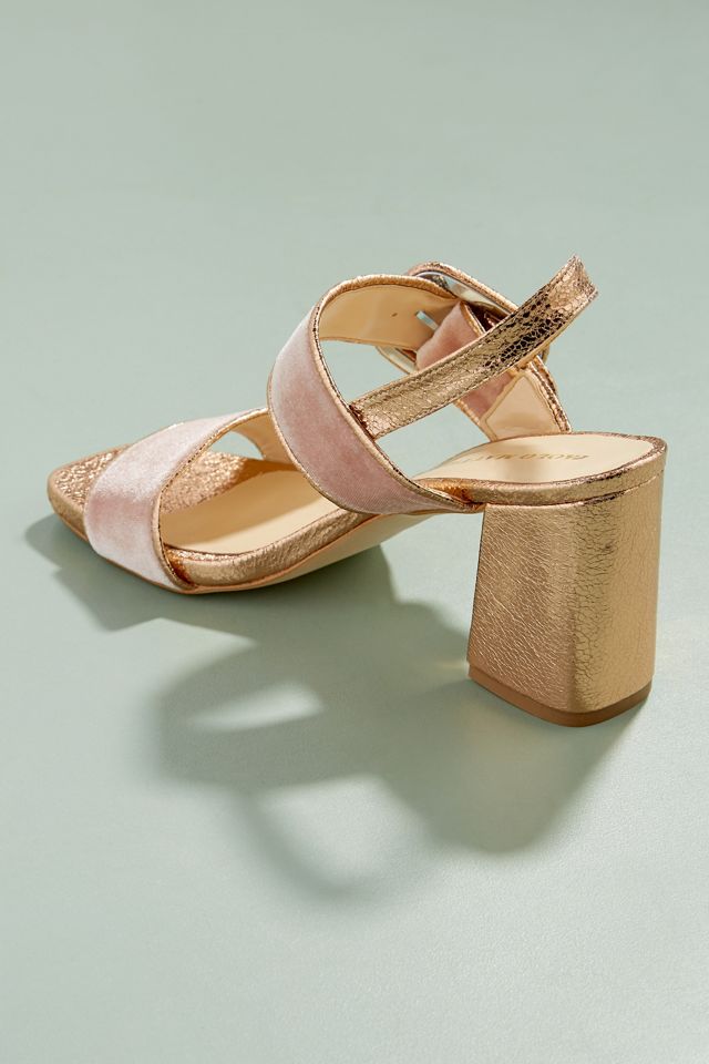 Harleigh Velvet Metallic Sandals #2