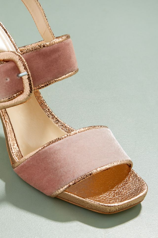 Harleigh Velvet Metallic Sandals #3