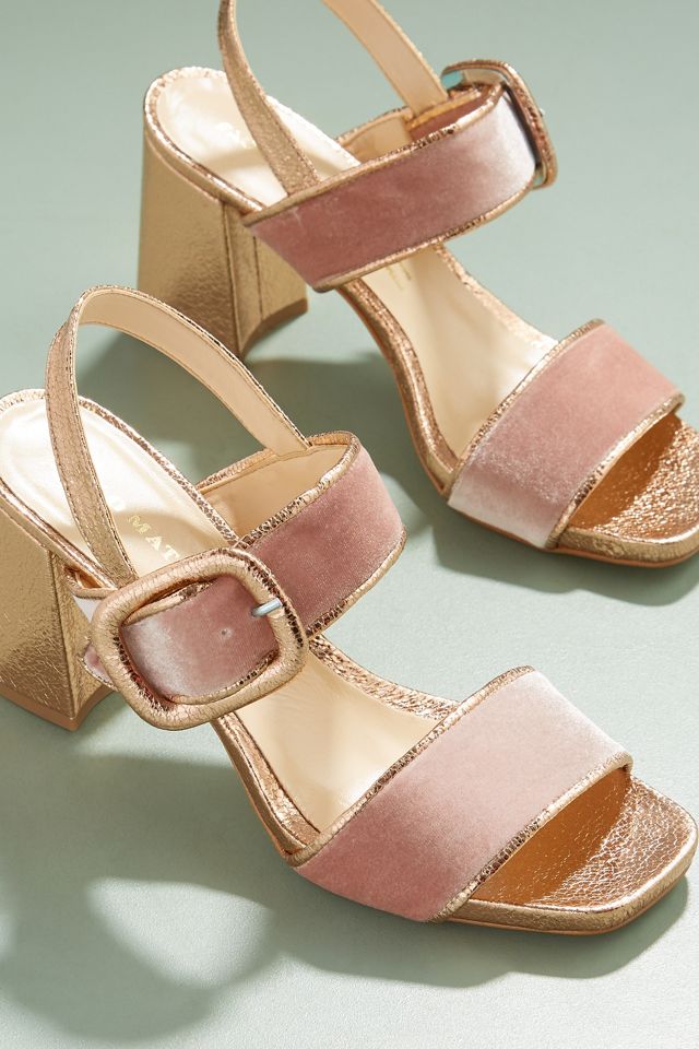 Harleigh Velvet Metallic Sandals