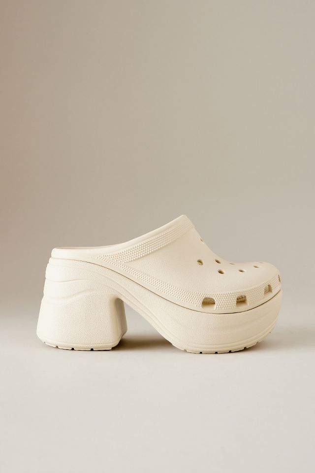 Platform store heel crocs