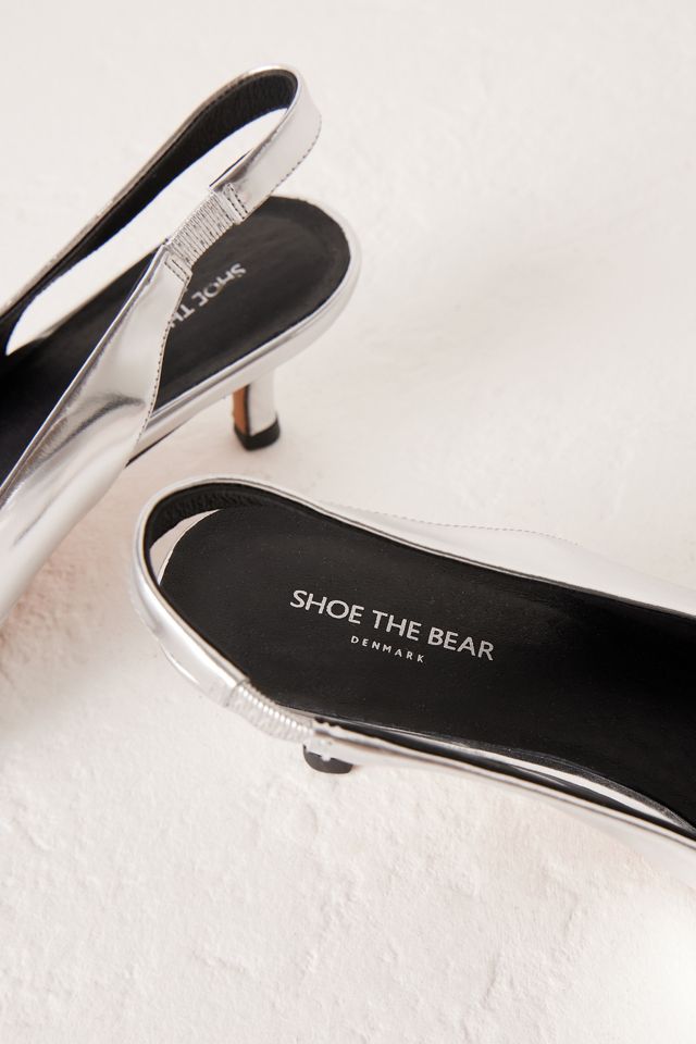Scarpe con Tacco Slingback Metalliche Maxine di Shoe The Bear #2