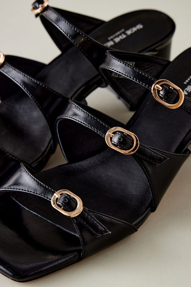 Mules de Cuero con Tiras y Punta Abierta Shoe The Bear #1