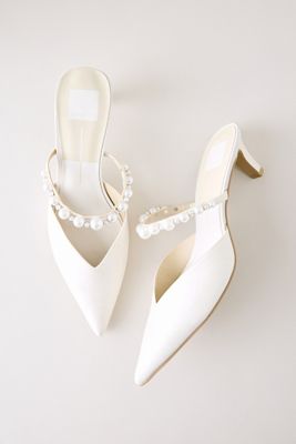 Tacones de Satén con Perlas Kanika Dolce Vita