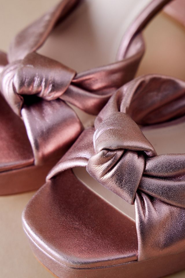 By Anthropologie Knot Platform Heels #1