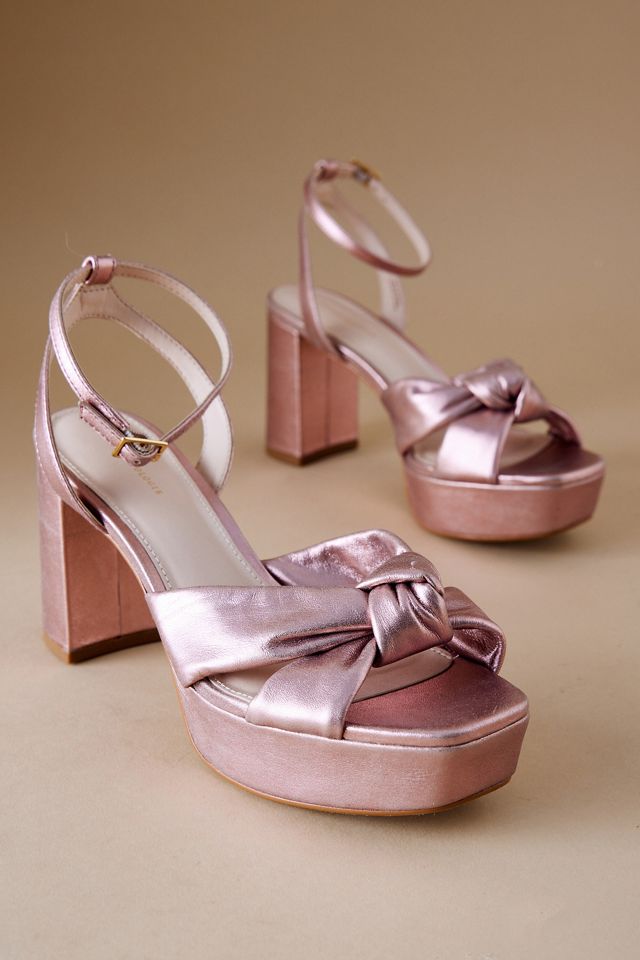 By Anthropologie Knot Platform Heels #3