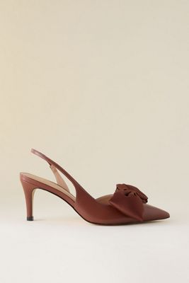 By Anthropologie Scarpe con cinturino posteriore in raso con fiocco
