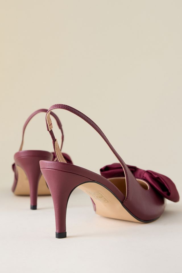 By Anthropologie Scarpe con cinturino posteriore in raso con fiocco #2