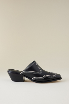 Western Leather Mules