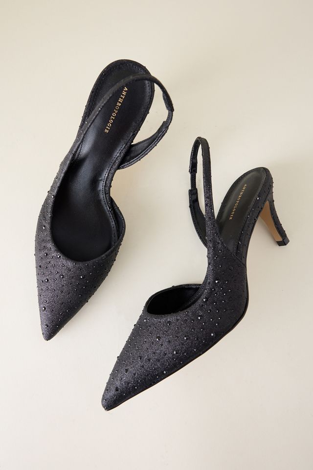 By Anthropologie Astral Point Slingback Heels #1