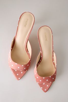 Maeve Point Toe Mule Heels