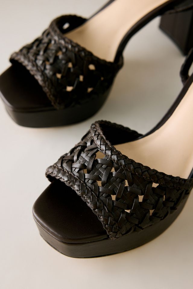 By Anthropologie Woven Platform Heels #2