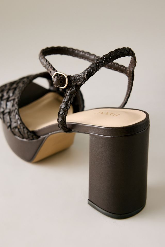 By Anthropologie Woven Platform Heels #3