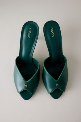Maeve Peep Toe Kitten Heels