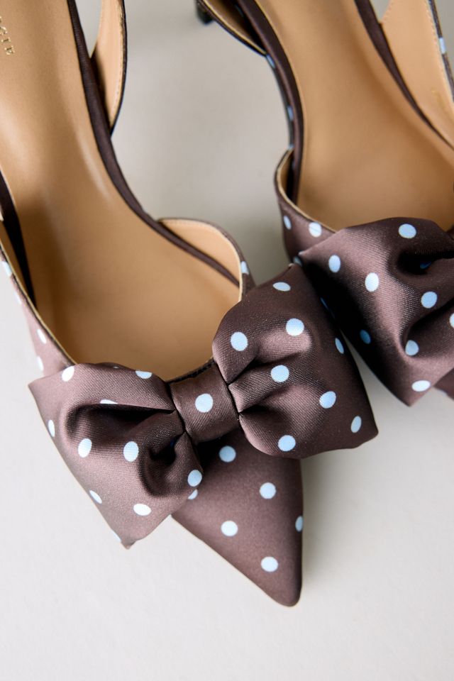 Tacones Destalonados con Lazo de Satén de Lunares By Anthropologie #2