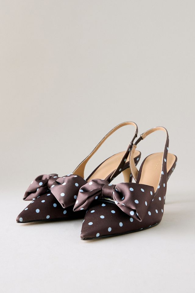 Tacones Destalonados con Lazo de Satén de Lunares By Anthropologie #3