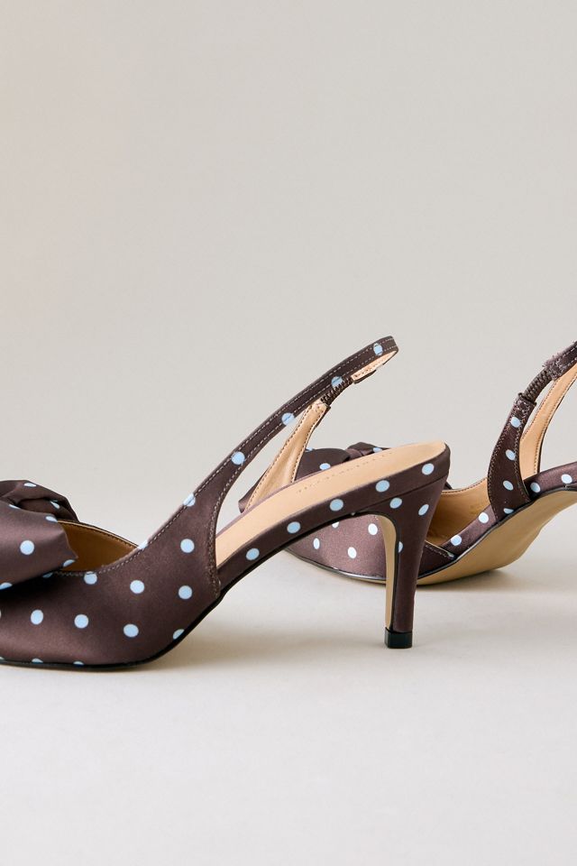 Tacones Destalonados con Lazo de Satén de Lunares By Anthropologie #4