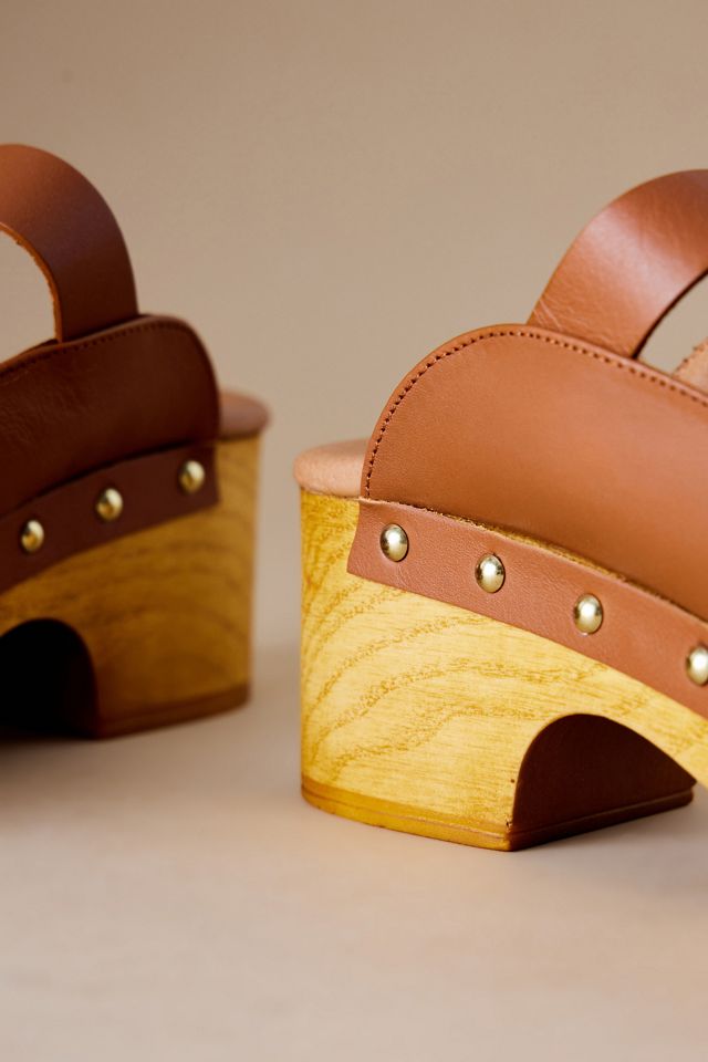 Mules à Talons By Anthropologie avec Semelle en Bois #2