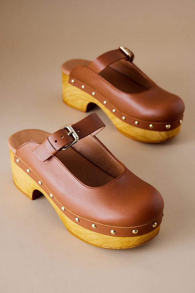 Mules à Talons By Anthropologie avec Semelle en Bois #3