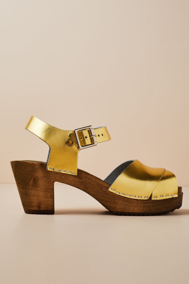 Kitty Clogs Dansare Metallic Heels #2
