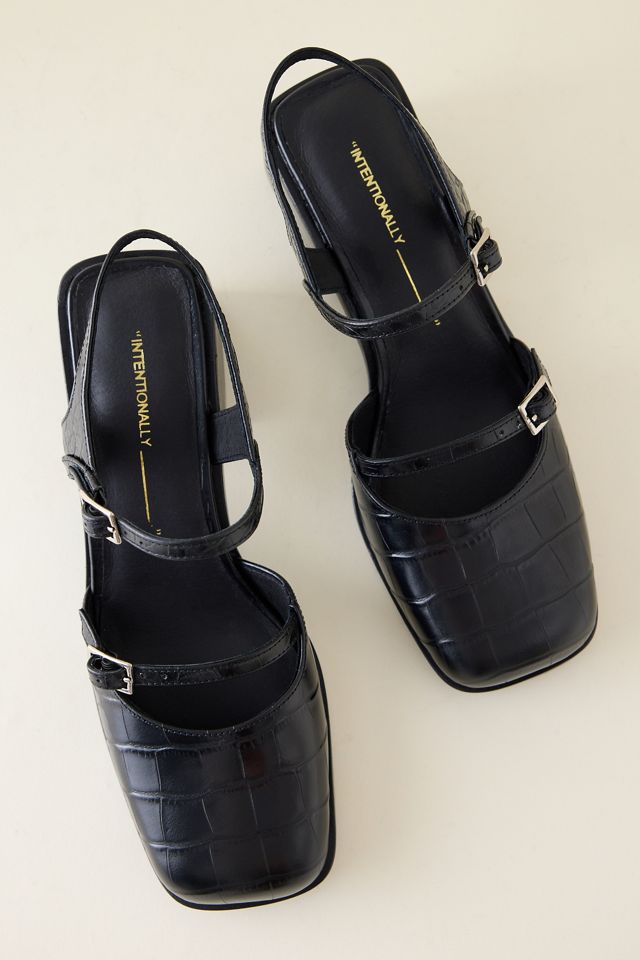 Intentionally Blank Mitzi Mary Jane Block Heels #1