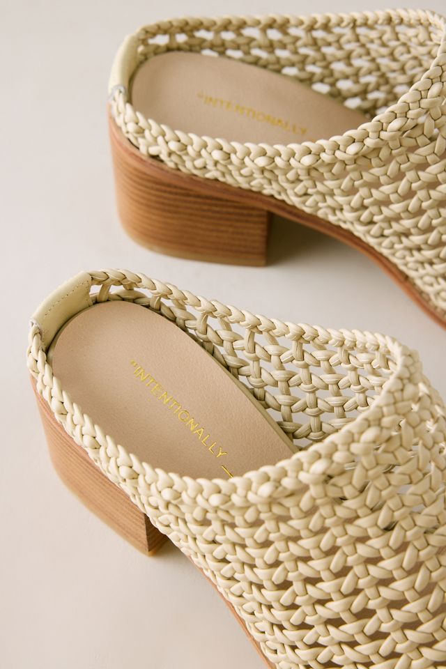 Mules tissées à talons Caps Intentionally Blank #2