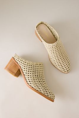 Mules Tejidos con Tacón Caps Intentionally Blank