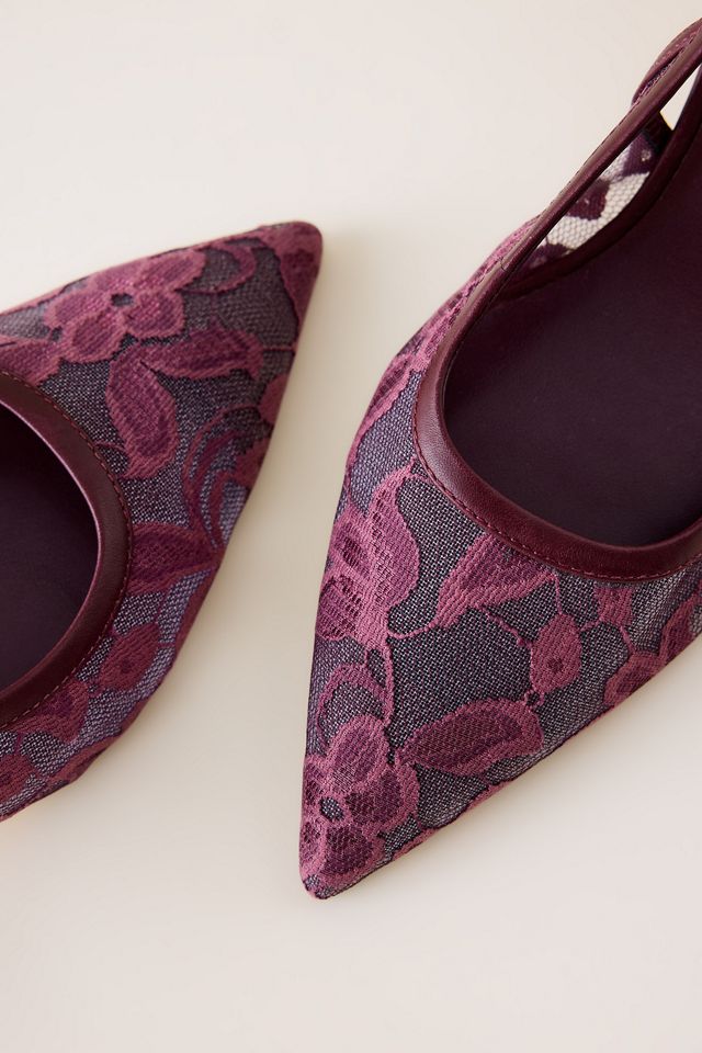 By Anthropologie Escarpins à bride arrière en maille #1