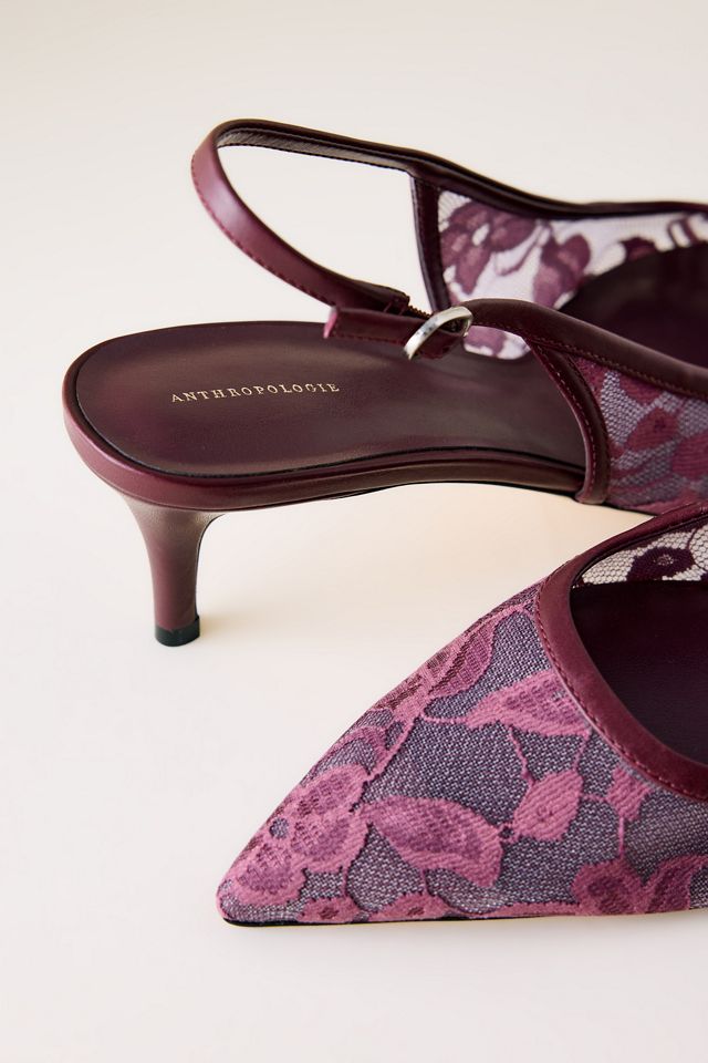 By Anthropologie Escarpins à bride arrière en maille #3
