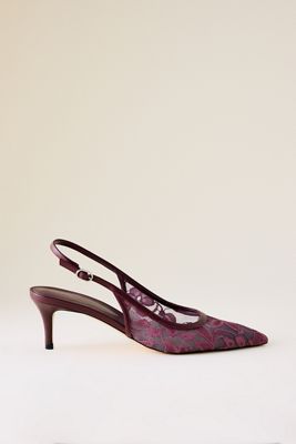 By Anthropologie Escarpins à bride arrière en maille