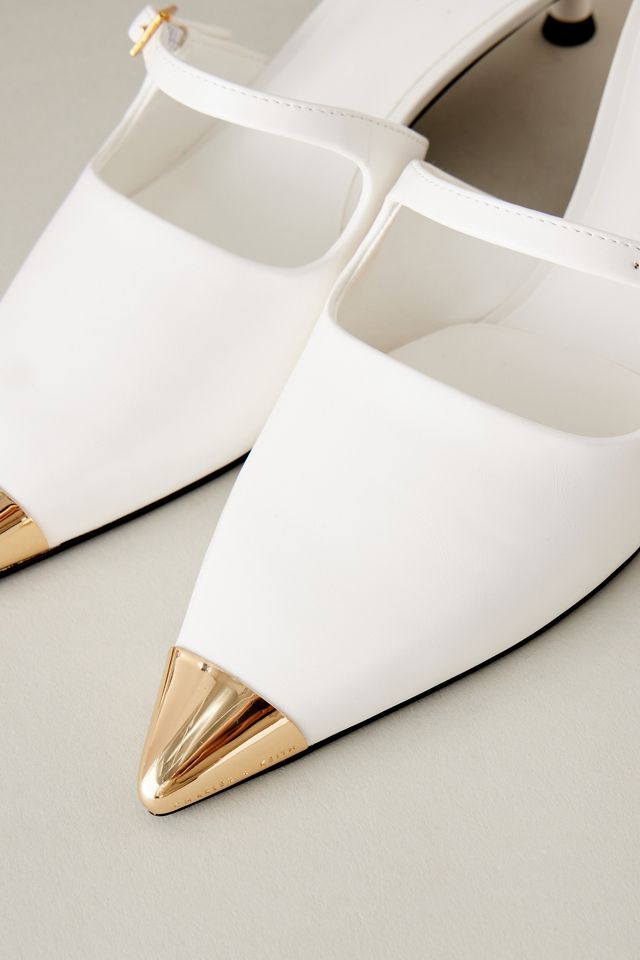 Charles & Keith Pointed-Toe Kitten Heel Mules #1