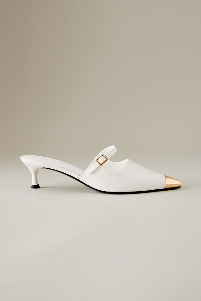 White pointed hot sale mules