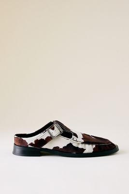 Mules à boucle en cuir de vache Miista Gianna