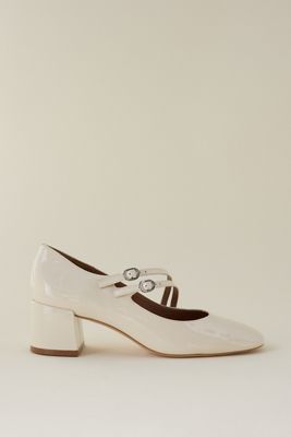 Vicenza Asymmetric-Strap Mary Jane Heels 