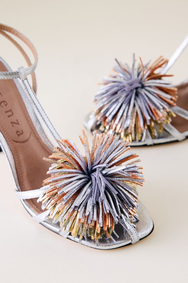 Vincenza Flower Strappy Heels #1