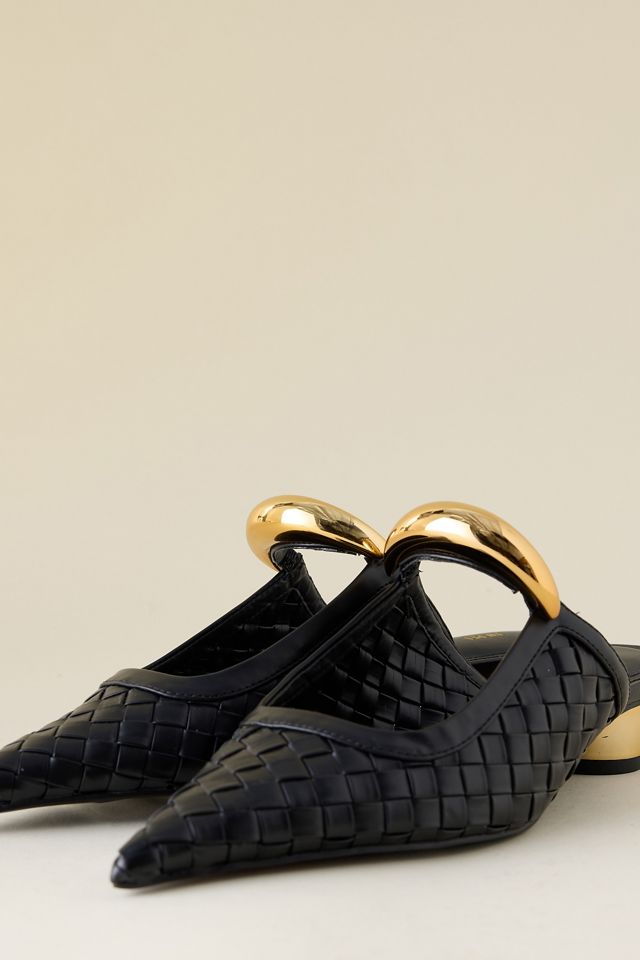 JW PEI Helena Weave Pierced Mule Heels | Anthropologie UK