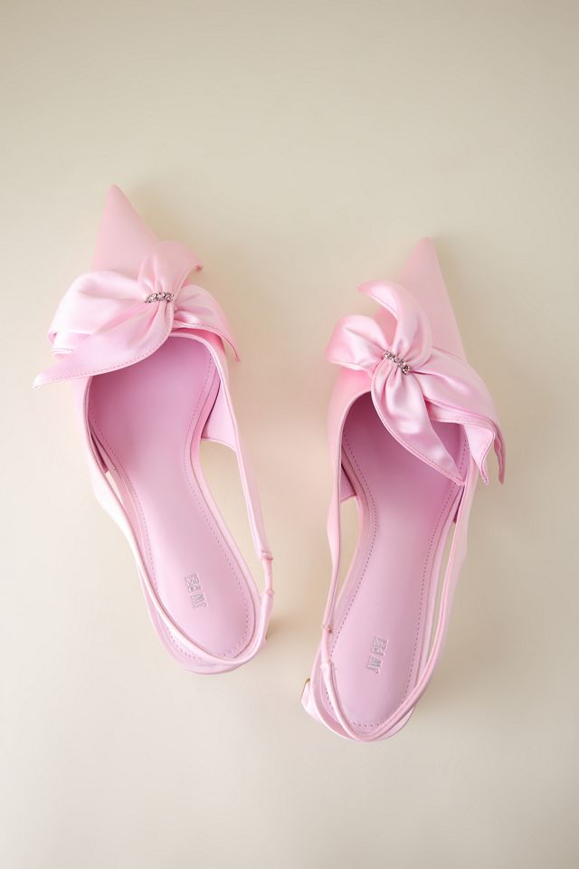 JW PEI Queena Floral Applique Slingback Heels | Anthropologie UK
