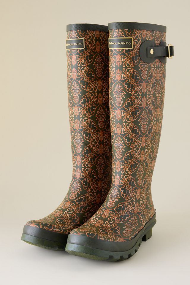 Bottes Wellington Barbour x Farm Rio Cami Pineapple #1