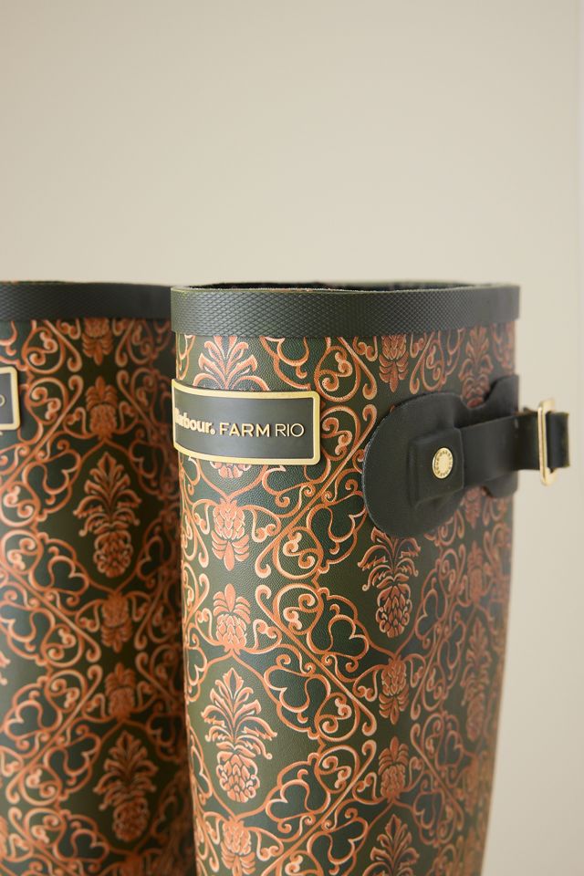 Bottes Wellington Barbour x Farm Rio Cami Pineapple #3
