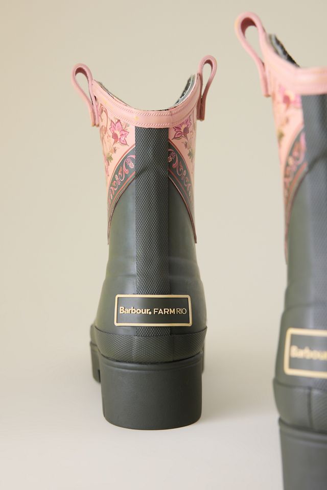 Barbour x Farm Rio Thais Tropica Wellington Boots  #3