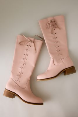 By Anthropologie Lucia Lace-Up Boots