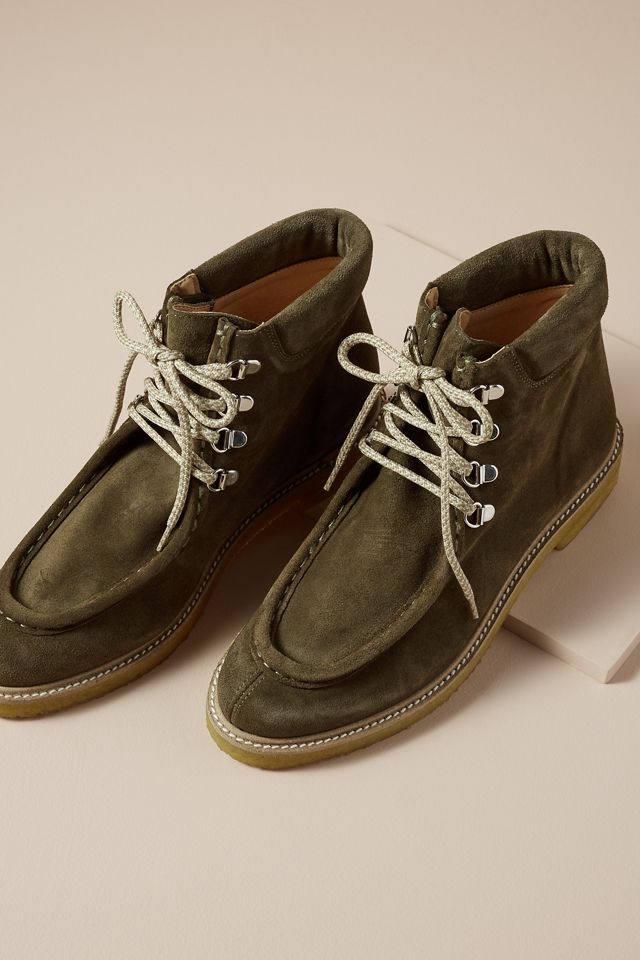 Lace-up Suede Boots #1